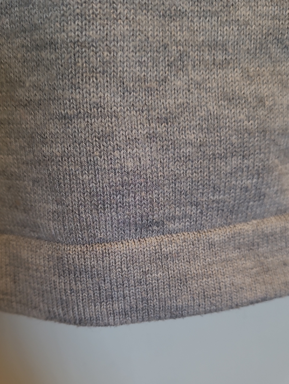 ASOS Light Grey Ribbed Panel Crew Neck Sweater - Picture 5 of 8